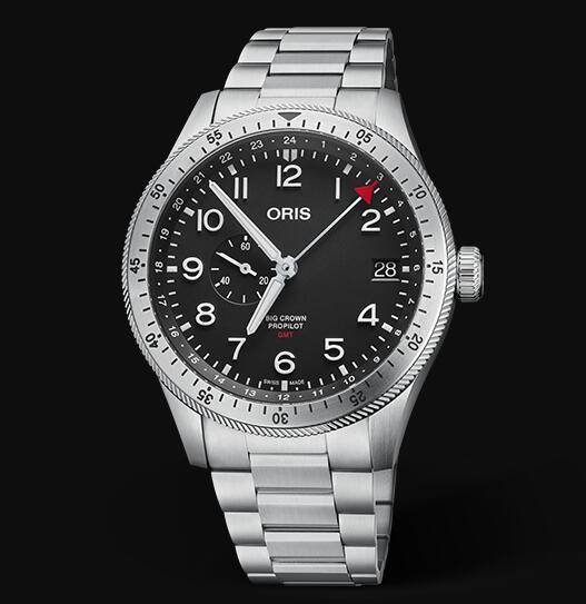 Review Oris Aviation Big Crown Propilot TIMER GMT 44mm Replica Watch 01 748 7756 4064-07 8 22 08 - Click Image to Close